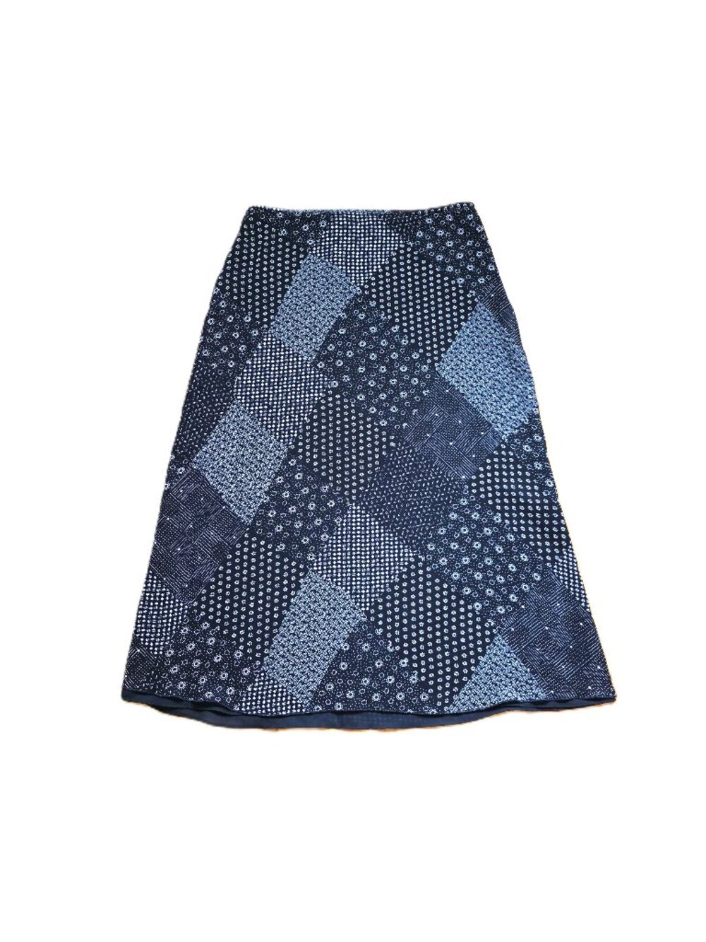 Jones NY long black patchwork skirt